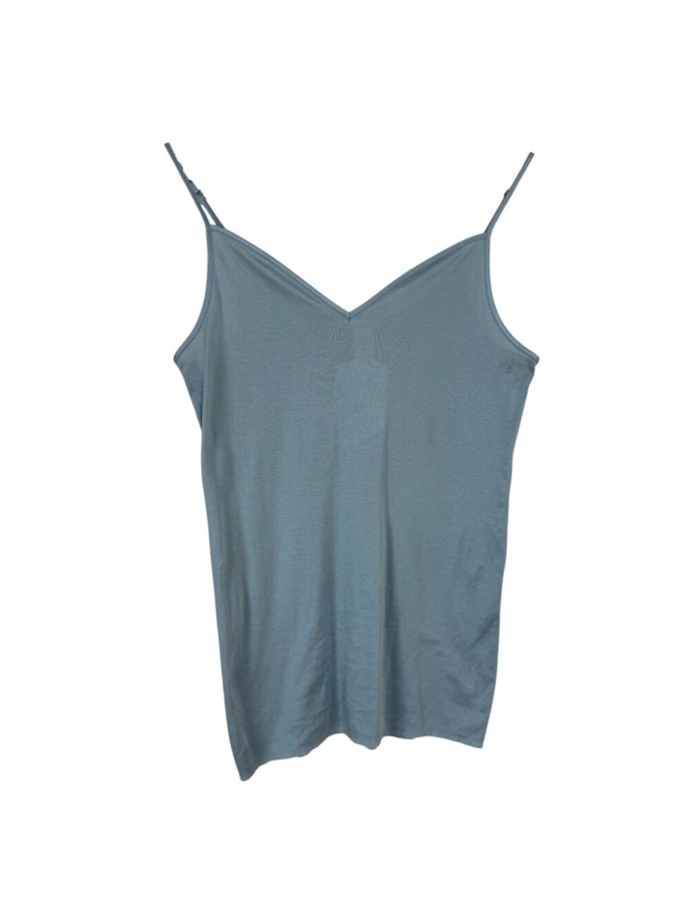 Hanro NEW Cotton Seamless Camisole Light Blue Size Medium Style 1801 Basic Soft
